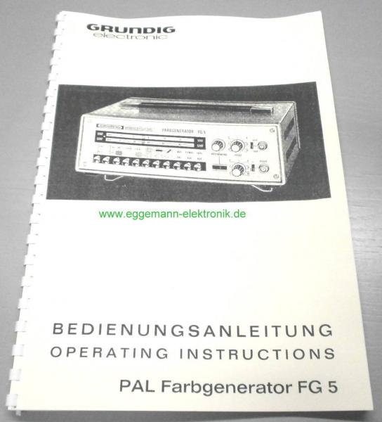 Grundig Farbgenerator FG-5 / technische Unterlage